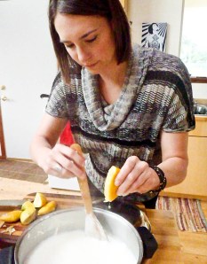 Fresh ricotta made with lemon juice